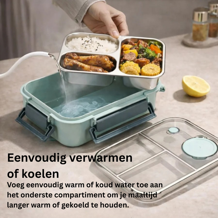 Boîte repas isotherme haute performance, gardant vos repas chauds pour le déjeuner et vos salades bien fraîches au pique-nique.