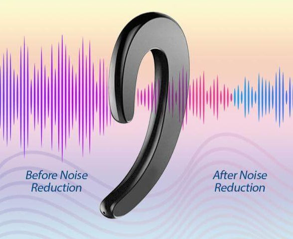 Écouteurs Bluetooth sans fil à conduction osseuse, pour sport, appels et musique au quotidien, légers.