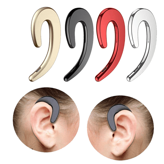 Écouteurs à conduction osseuse Bluetooth légers pour sport, audio sans fil sécurisé et confort.