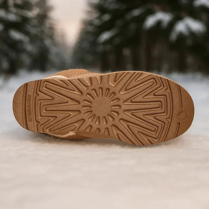 Chaussures d'hiver pour femmes, élégantes et chaudes. Confort parfait, style tendance pour la ville.
