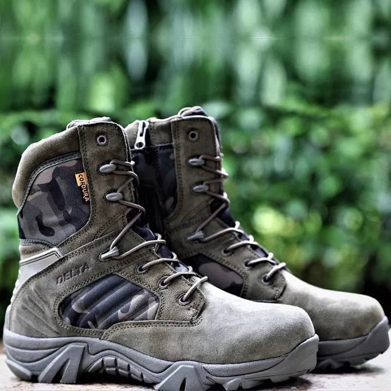 Chaussures tactiques homme antidérapantes, idéales pour l'extérieur et le confort.