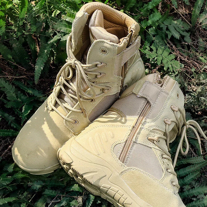 Chaussures tactiques homme durables, idéales pour l'aventure en terrain varié.