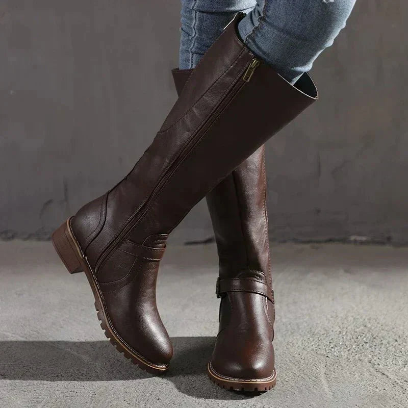 Cuissardes femme confortables à talons, polyvalentes pour un look automnal chic et tendance.