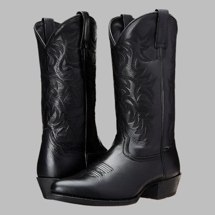 Chaussures bottines western homme, confortables et tendance, pour un look décontracté ou élégant mi-saison.