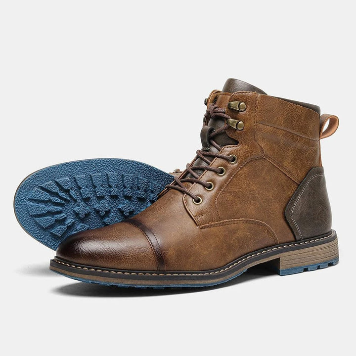 Chaussures bottines homme élégantes et décontractées, offrant un soutien orthopédique durable et une grande stabilité.