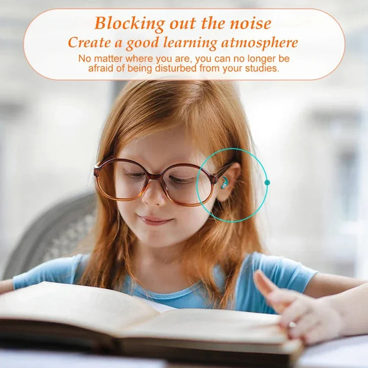 Bouchons d'oreilles étanches en silicone pour enfants, réduction efficace du bruit pour le sommeil et la natation.