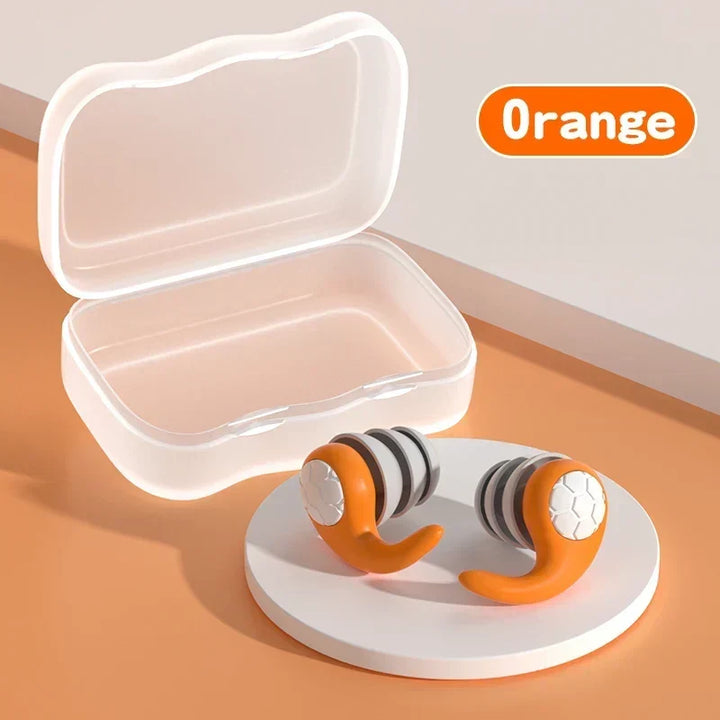 Bouchons d'oreilles souples en silicone réutilisables pour enfants, confortables pour la natation et le bain.
