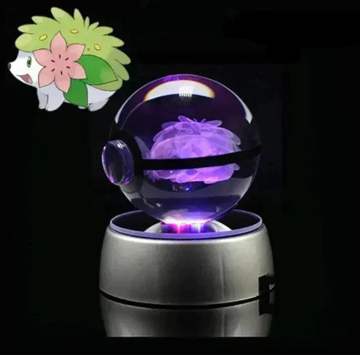 Décoration lumineuse Pokémon LED, dans un cristal raffiné et élégant.
