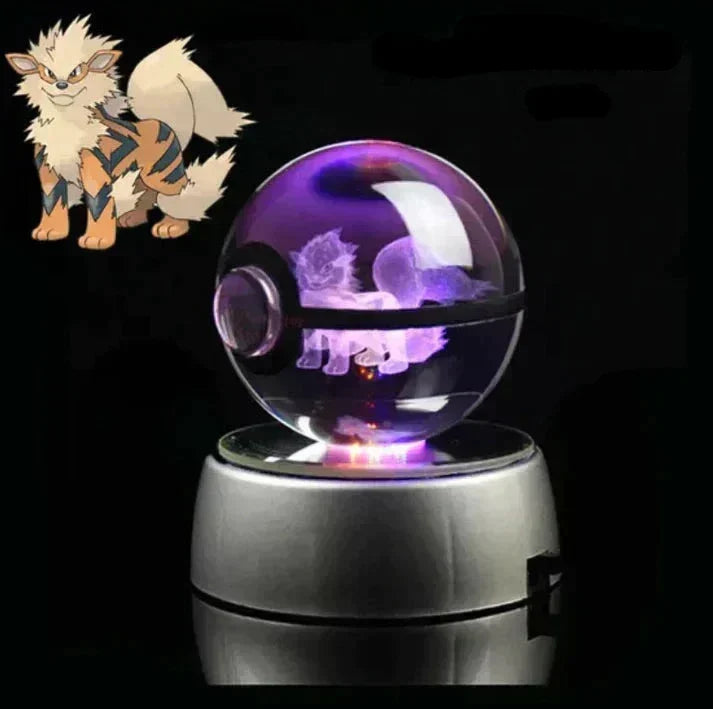 Éclairage d'ambiance doux avec cette veilleuse Pokémon en cristal LED.