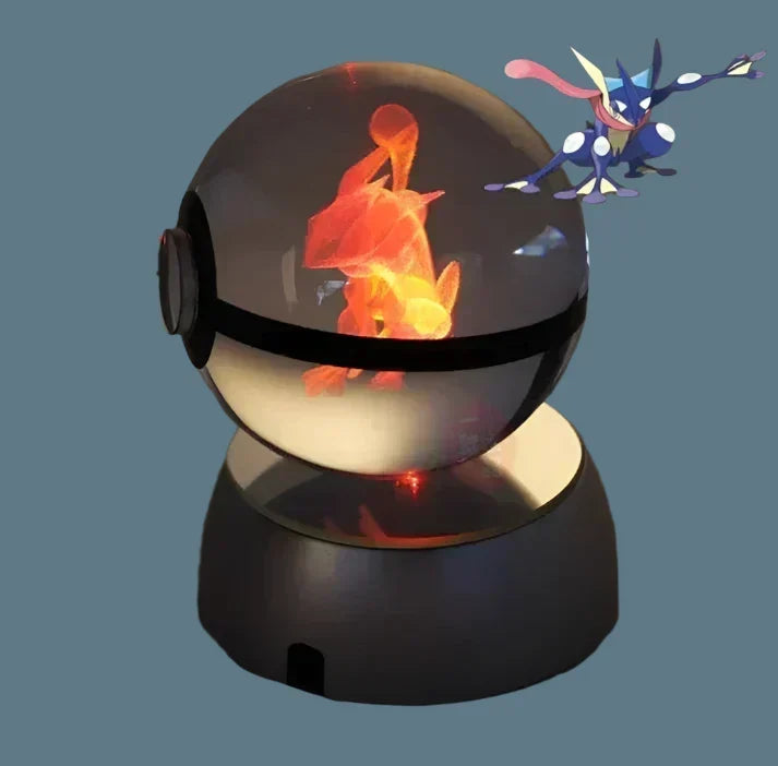 Décoration lumineuse Pokémon en cristal, pour une touche magique et féerique.
