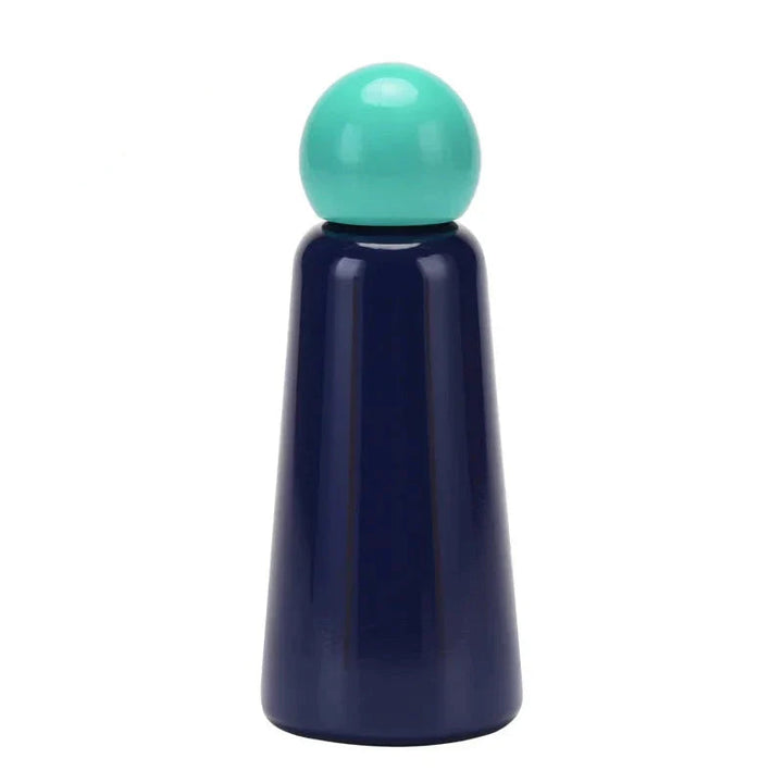 Bouteille d'eau 500ml isotherme, en inox, étanche, portable pour le sport, le bureau ou l'école.