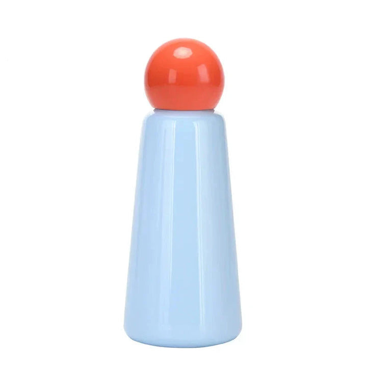 Bouteille isotherme 500ml pour adultes et enfants, étanche, en inox, maintient chaud/froid longtemps.