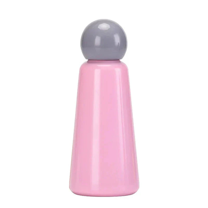 Gourde 500ml en inox, étanche, isotherme pour garder café chaud ou eau fraîche, hydratation facile.