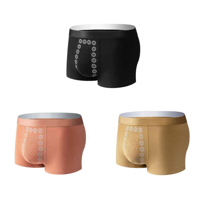 Sous-vêtement boxer homme flexible offrant maintien supérieur et massage discret.
