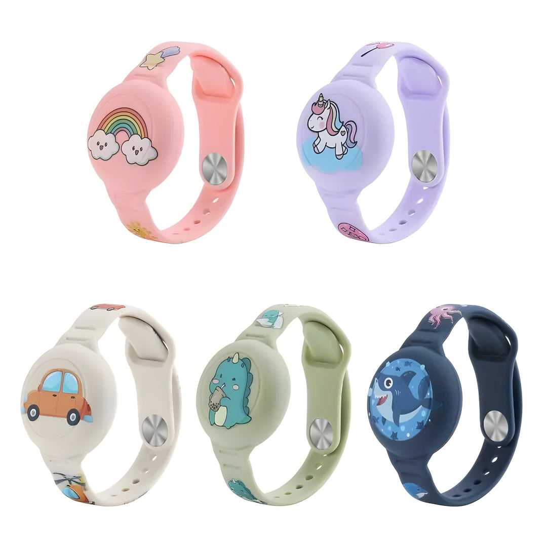 Gardez l'esprit tranquille grâce à ce bracelet GPS en silicone pour enfant, avec fonction de suivi.