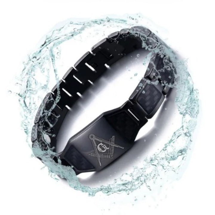 Bracelet magnétique homme durable, accessoire ajustable pour soulagement et bien-être, cadeau minimaliste idéal.