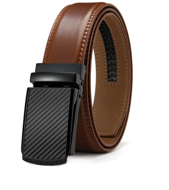 Ceinture homme avec boucle automatique. Accessoire mode masculine ajustable, élégant et pratique pour tout homme.