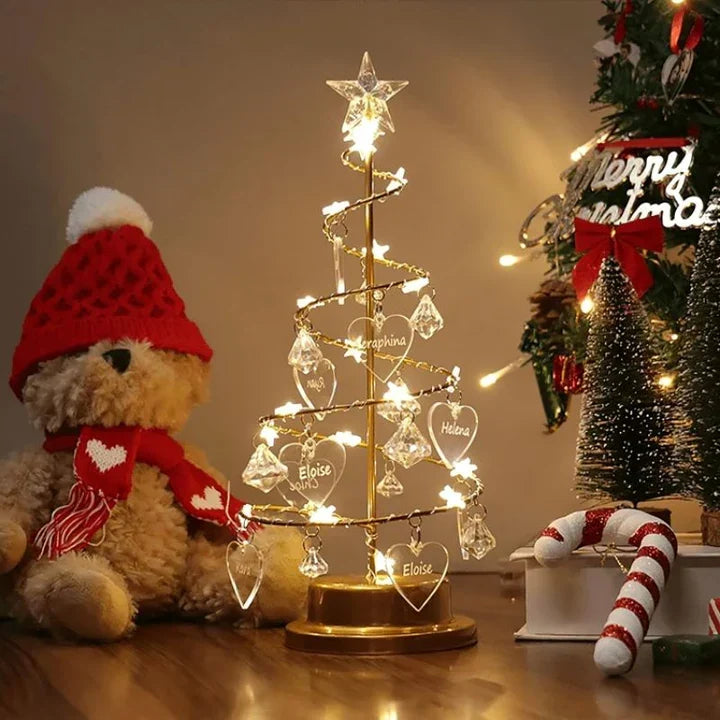 Ornement sapin Noël personnalisé, breloque famille pour arbre généalogique. Pendentif souvenir unique.
