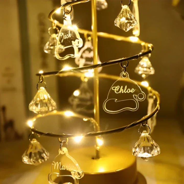 Décoration arbre de Noël unique, breloque personnalisée famille. Ornement sapin affectif pour les fêtes.