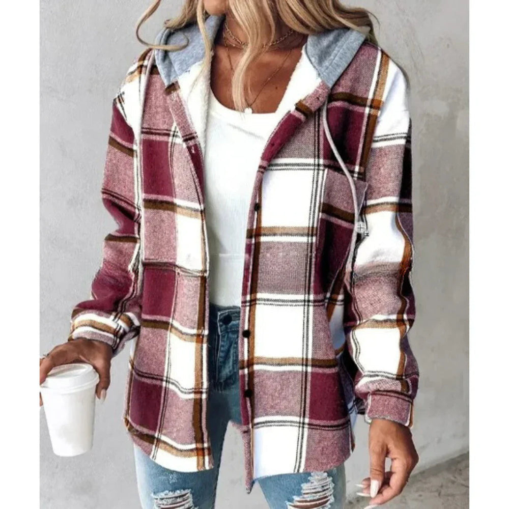 Veste chaude féminine, style intemporel, idéal pour un look chic et confortable durant la saison hivernale.