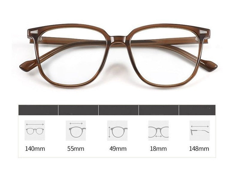 Confort visuel optimal: lunettes de myopie unisexes anti-lumière bleue, essentielles pour le travail digital.