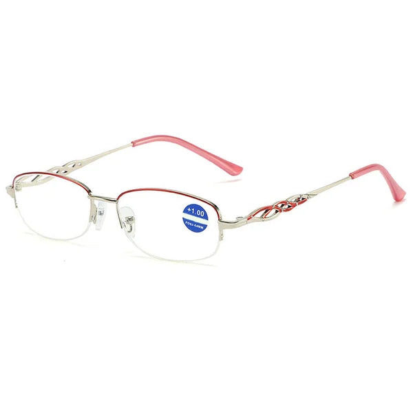 Lunettes multifocales, anti-lumière bleue, confortables et protectrices pour les yeux fragiles.