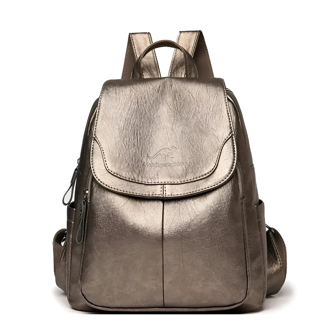 Sac à dos vintage femme confortable, élégant et sécurisé, idéal pour un port quotidien facile.