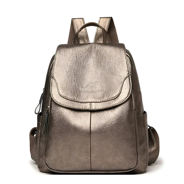Sac à dos vintage femme confortable, élégant et sécurisé, idéal pour un port quotidien facile.