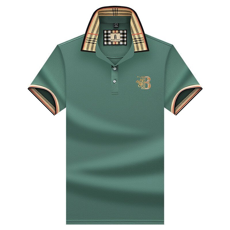 Polo homme chic décontracté pour l'été. Manches courtes, tissu respirant pour un style élégant et frais.