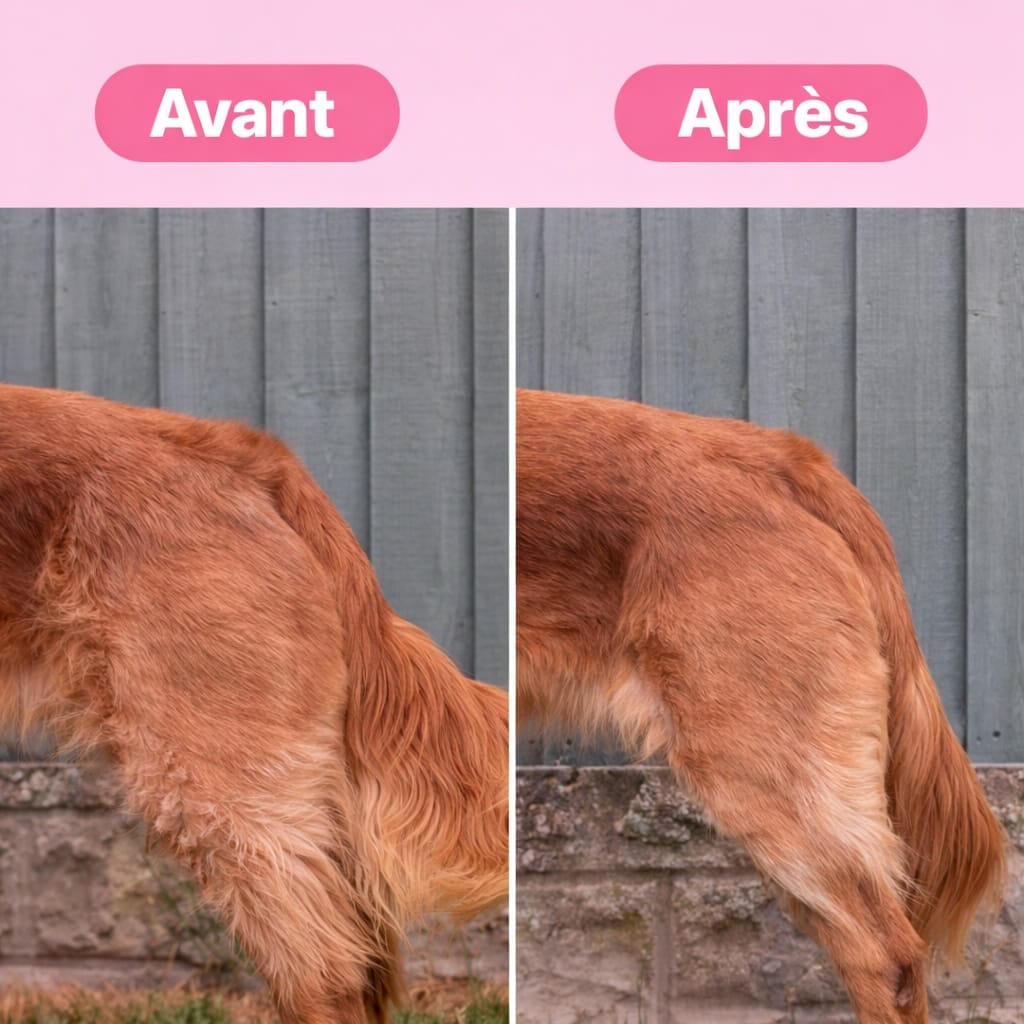 Brosse nettoyante pour poils de chien et chat, outil indispensable pour les propriétaires.