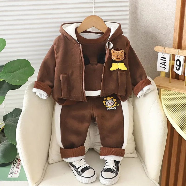 Vêtement bébé coton extra doux, ensemble 3 pièces pour un confort optimal.