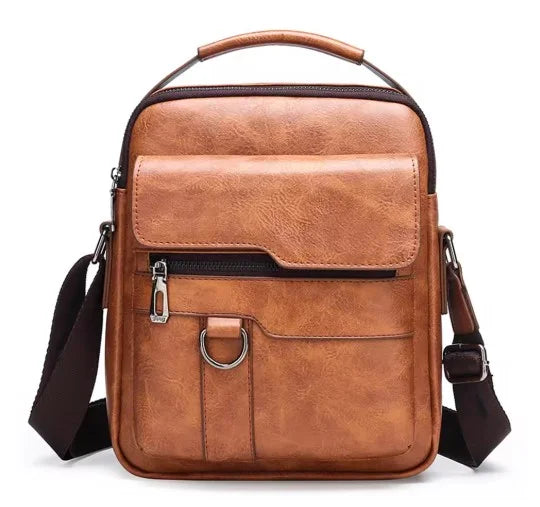 Sac en cuir pratique TTAS, idéal pour usage quotidien, bandoulière réglable et polyvalent.