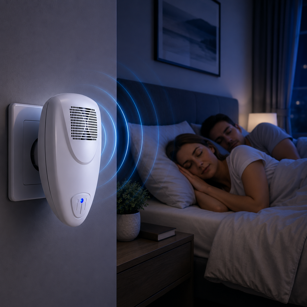 Appareil anti-nuisibles ultrasonique pour une maison saine, ciblant efficacement les punaises de lit.