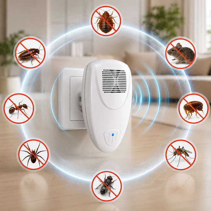 Protection écologique contre les punaises de lit avec ce répulsif ultrasonique innovant sans toxiques.