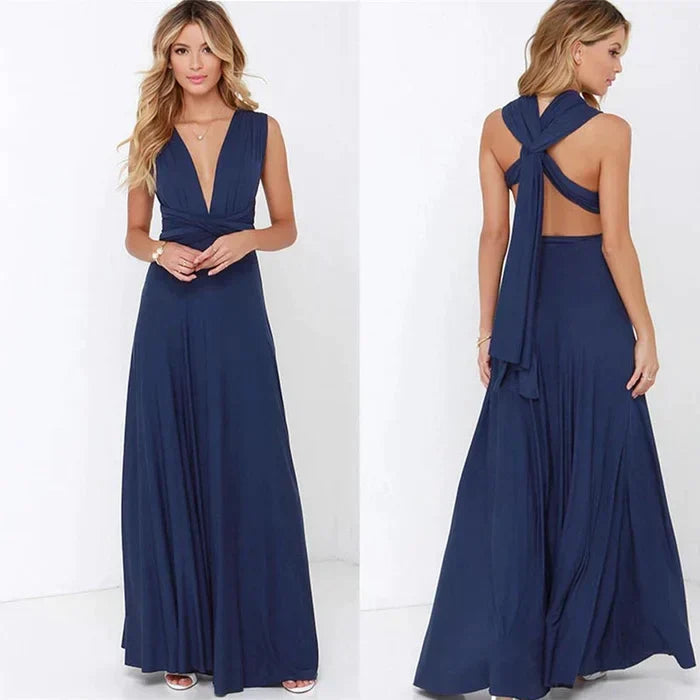 Robe longue maxi pour femmes, style élégant et ajustable, offrant un confort optimal et personnalisé.