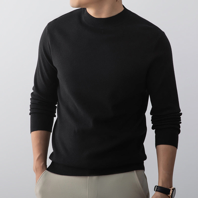 Pull homme élégant, coupe classique. Idéal pour un look urbain ou décontracté polyvalent.