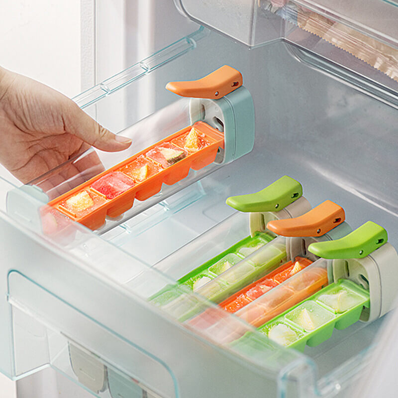 Ustensile de cuisine FrostPulse: moule à glaçons sans BPA pour une libération rapide et hygiénique.