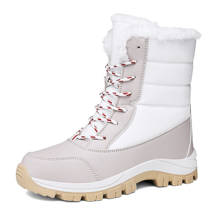 Bottes de neige femmes robustes, imperméables, chaudes, antidérapantes, idéales pour une protection hivernale durable.