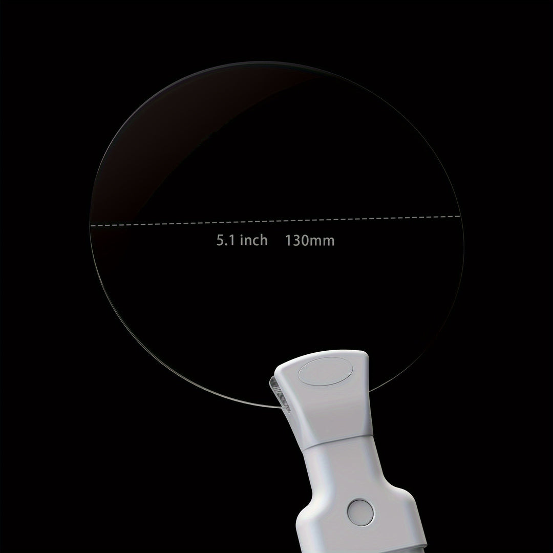 Loupe ajustable sur support, grossissement 5X, ergonomique pour artisanat, couture et loisirs créatifs.