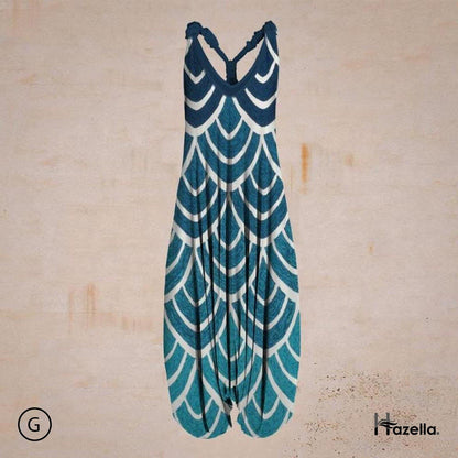 Bohemisk Harem Jumpsuit - Avslappnad Passform