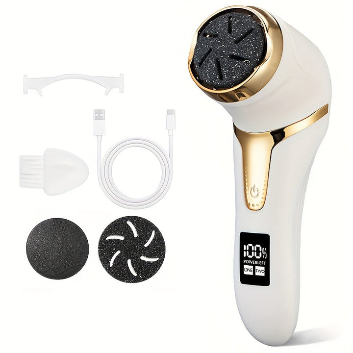 Offrez-vous une pédicure luxueuse à domicile avec la lime électrique SmoothStep, pour des pieds doux et soignés.