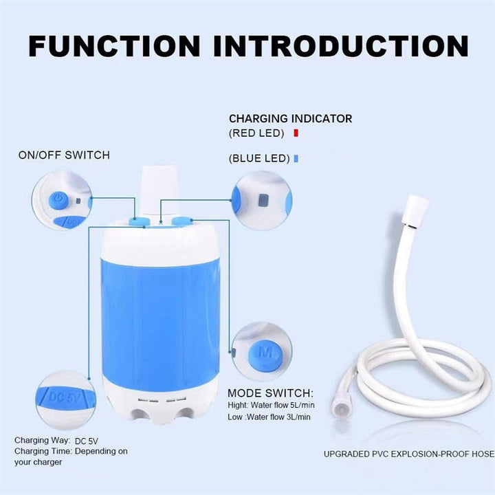 Équipez-vous pour l'aventure avec cette douche extérieure portable. Idéale pour le camping et les voyages.