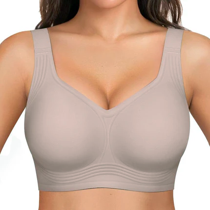 Soutien-gorge confort femmes sans armature, maintien naturel, réglable. Lingerie galbante respirante quotidienne.