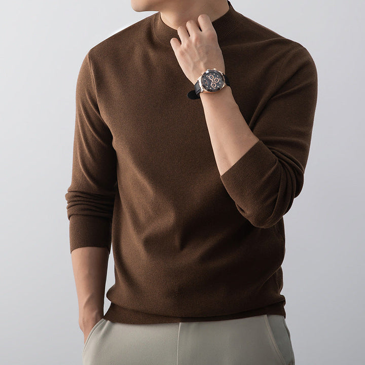 Pull homme en maille douce. Chaleur et confort pour journées décontractées d'automne/hiver.