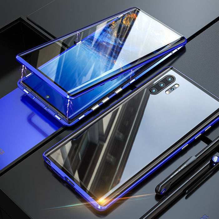 Coque Fortiq en verre trempé pour Samsung, avec fixation magnétique et protection antichoc pour votre mobile.
