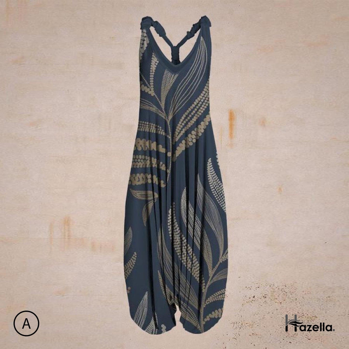 Bohemisk Harem Jumpsuit - Avslappnad Passform