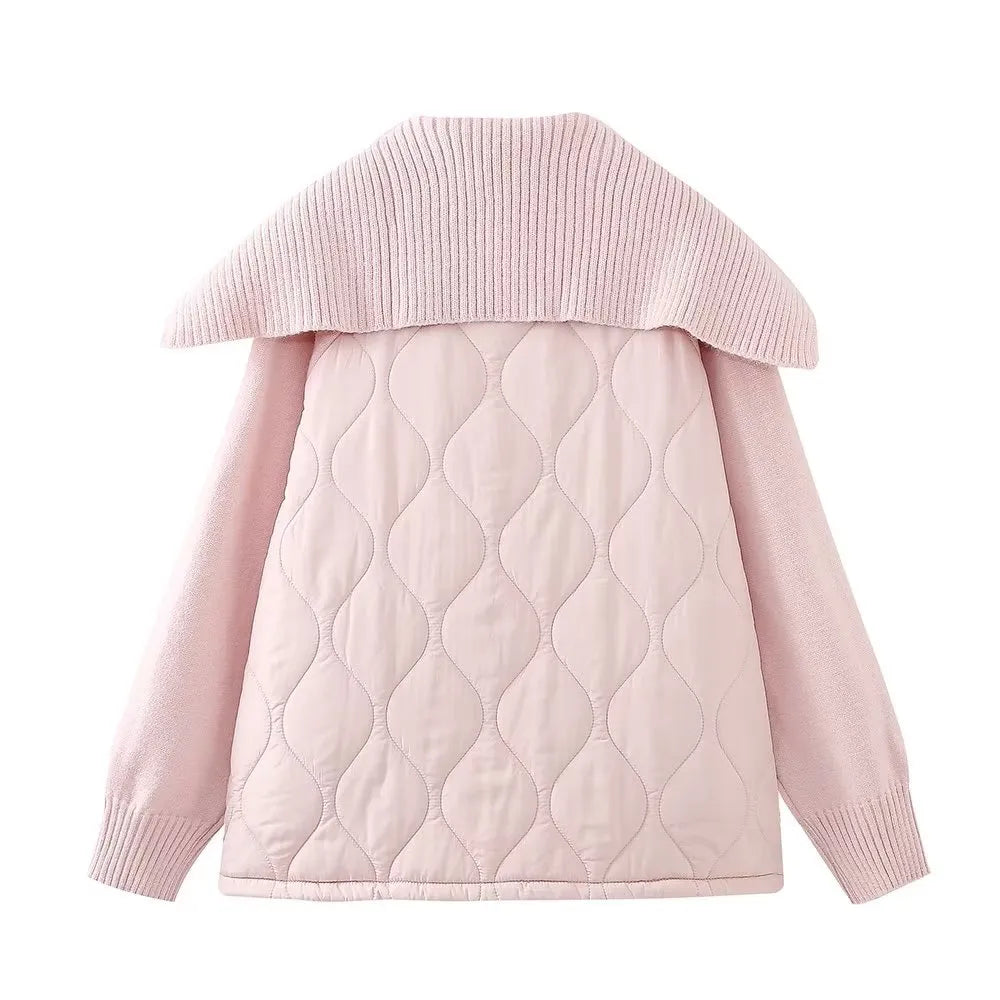 Pull oversize décontracté pour femme, coupe ample et col marin tendance. Confortable et mode, parfait pour l'automne-hiver.