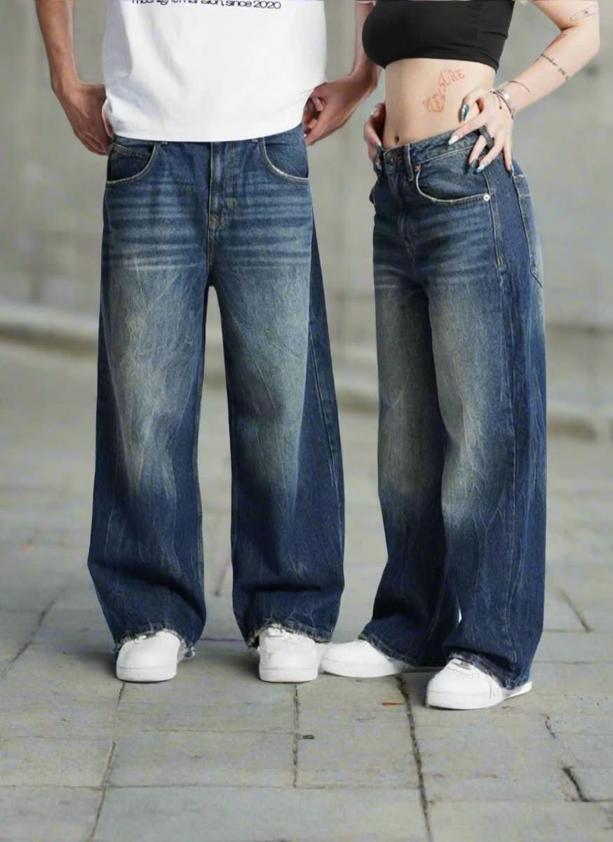 Unisex Vida Jeans - Avslappnad Passform