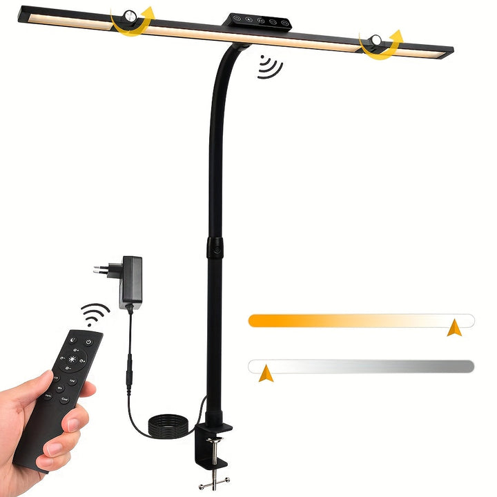 Lampe de bureau LED moderne 18W pour un éclairage ultra lumineux et économe. Parfaite pour l'atelier et l'équipement.
