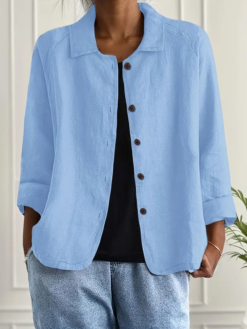 Haut Léger Classique Sofia pour femme, style polyvalent, idéal printemps/automne.